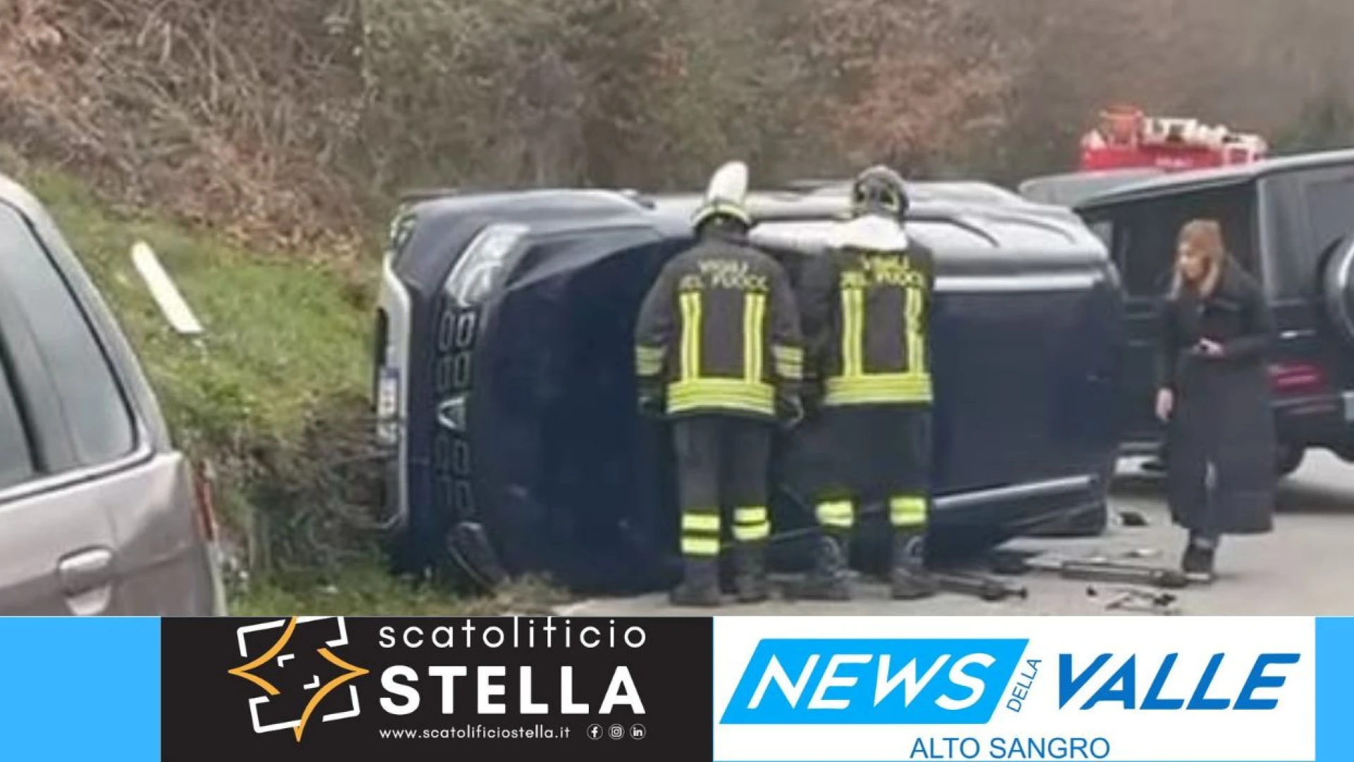 Statale 158 “Valle del Volturno”. incidente all’altezza di Roccaravindola. Suv esce fuori strada. Traffico paralizzato.